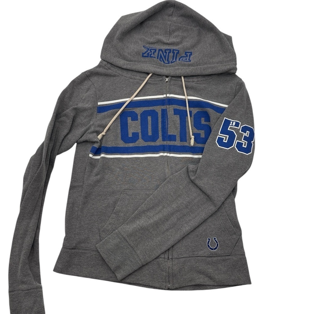 Victoria’s Secret PINK NFL Collection Indianapolis Colts Zip-Up Hoodie - Picture 2 of 6
